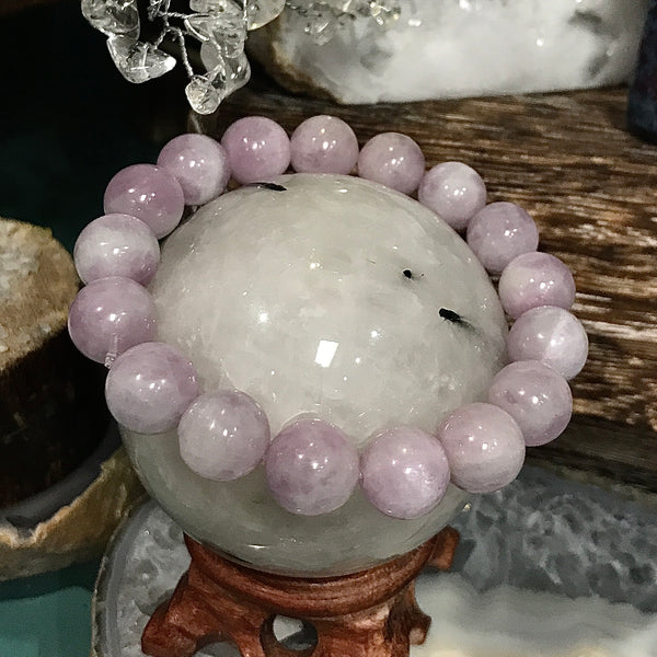 Kunzite Beaded Stackable Bracelet 10mm Round