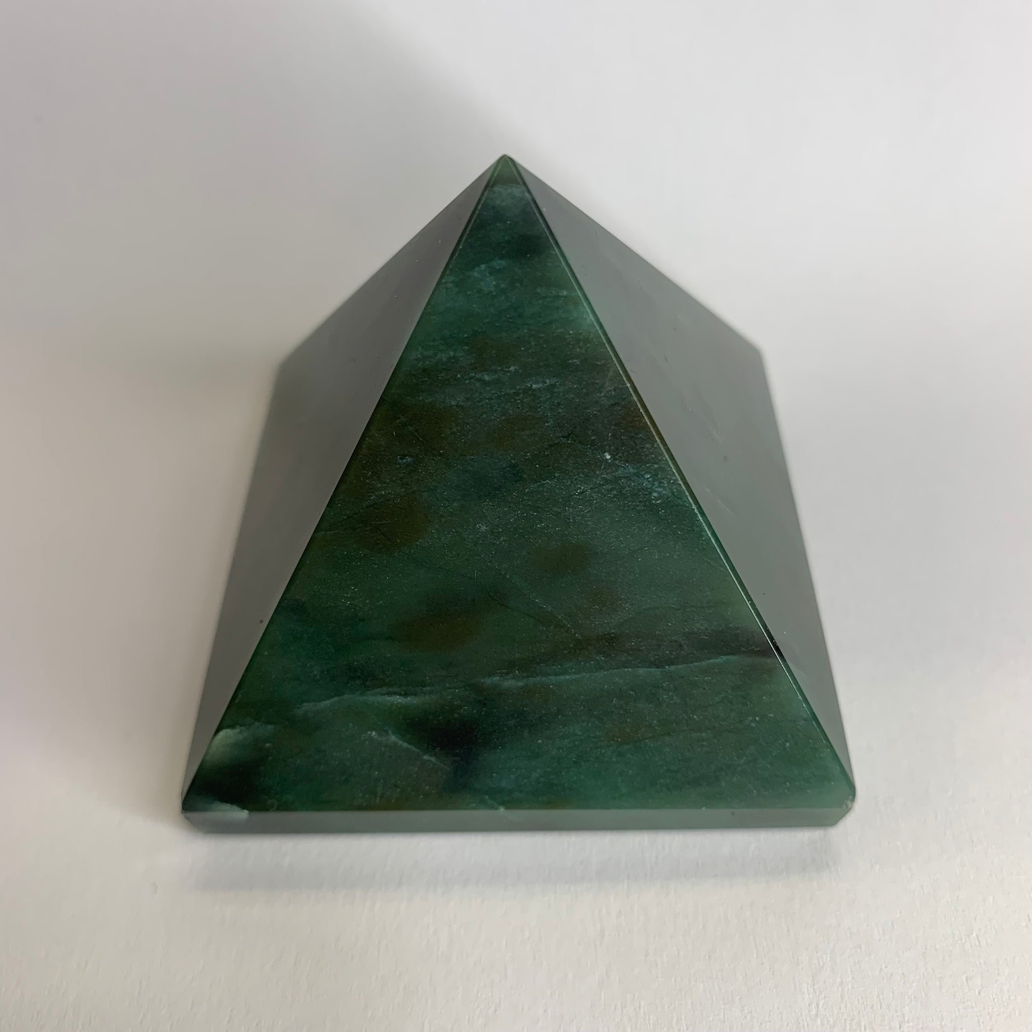 Nephrite Jade 2 Inch Pyramid Carving