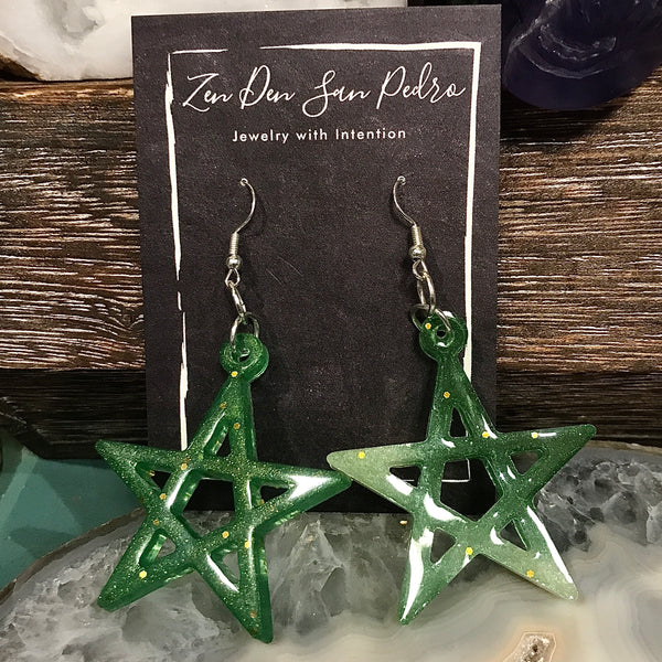 Resin Earrings by The Zen Den San Pedro