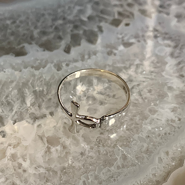 Ankh Sterling Silver Ring