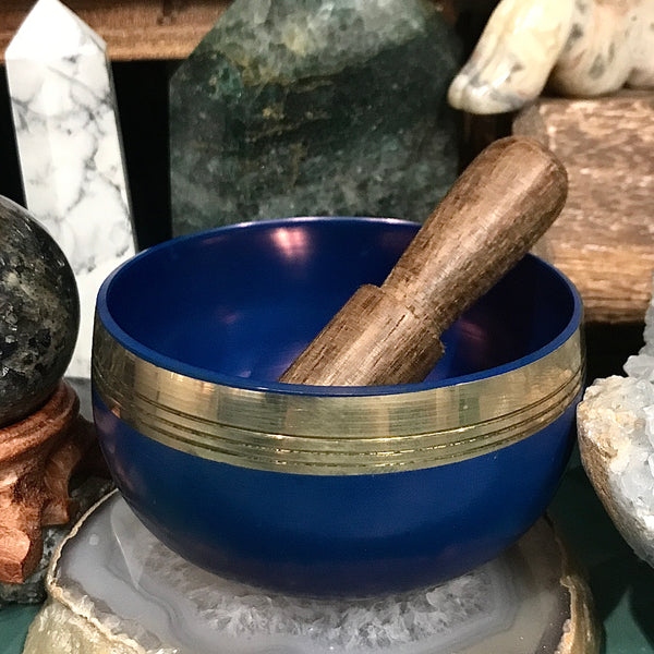 Chakra Silk Case Singing Bowl - Third Eye