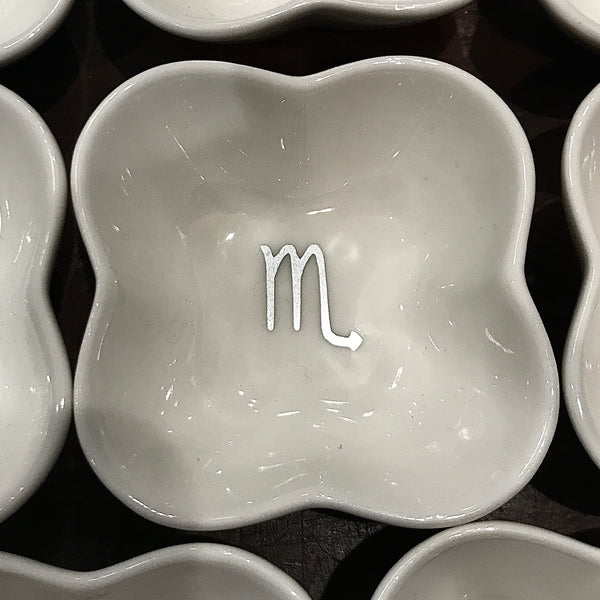 Clover Shape Zodiac Trinket Dish