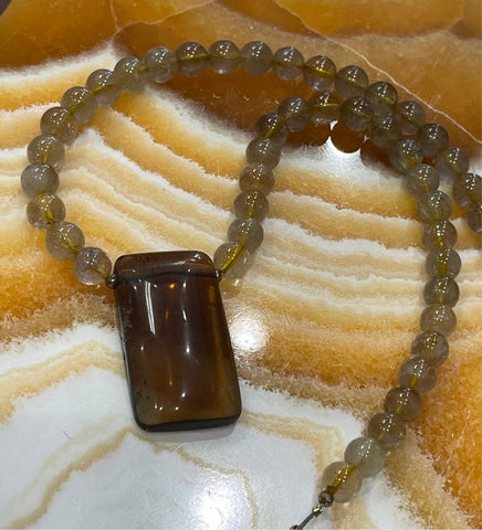 Golden Healer Smoky Citrine 18 Inch Necklace