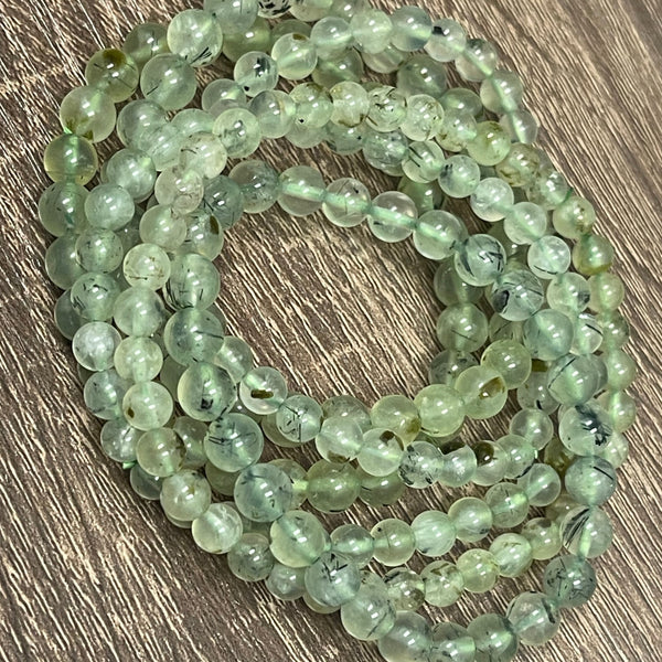 Prehnite Stackable Stretch Bracelets 6mm