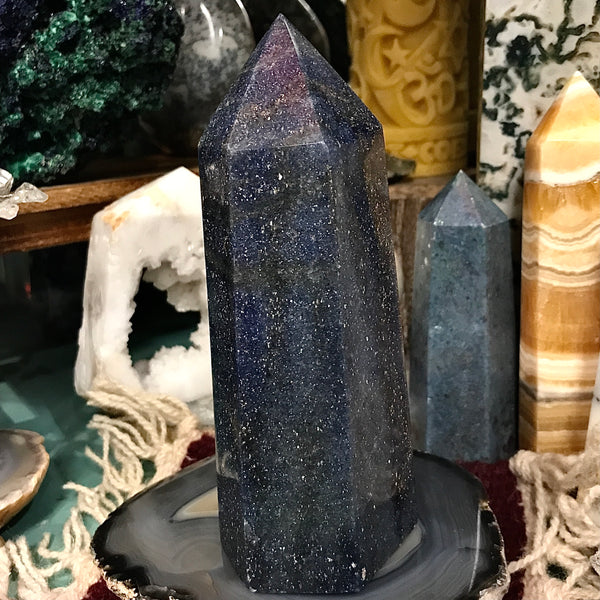 Dumortierite Generator Tower 6 Inch