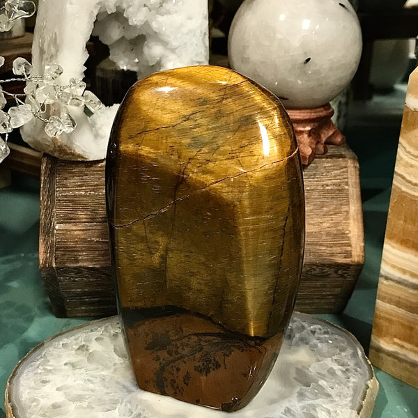 Tiger Eye Polished Cut Base Freeform