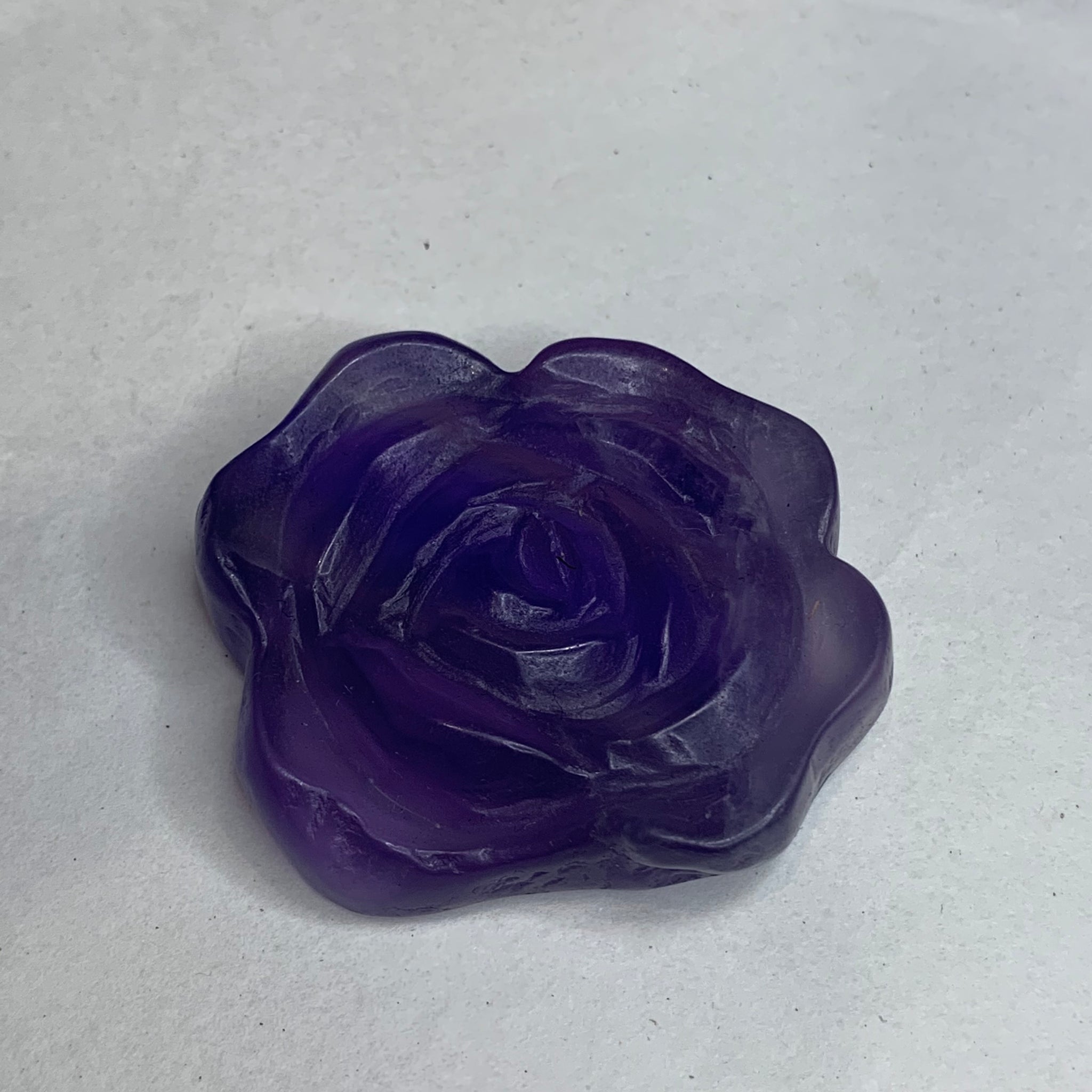 Fluorite Rose Carving 2 inches