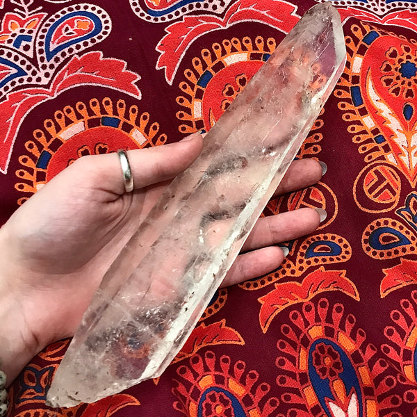 Lemurian Quartz Natural Wand 9.5 Inch