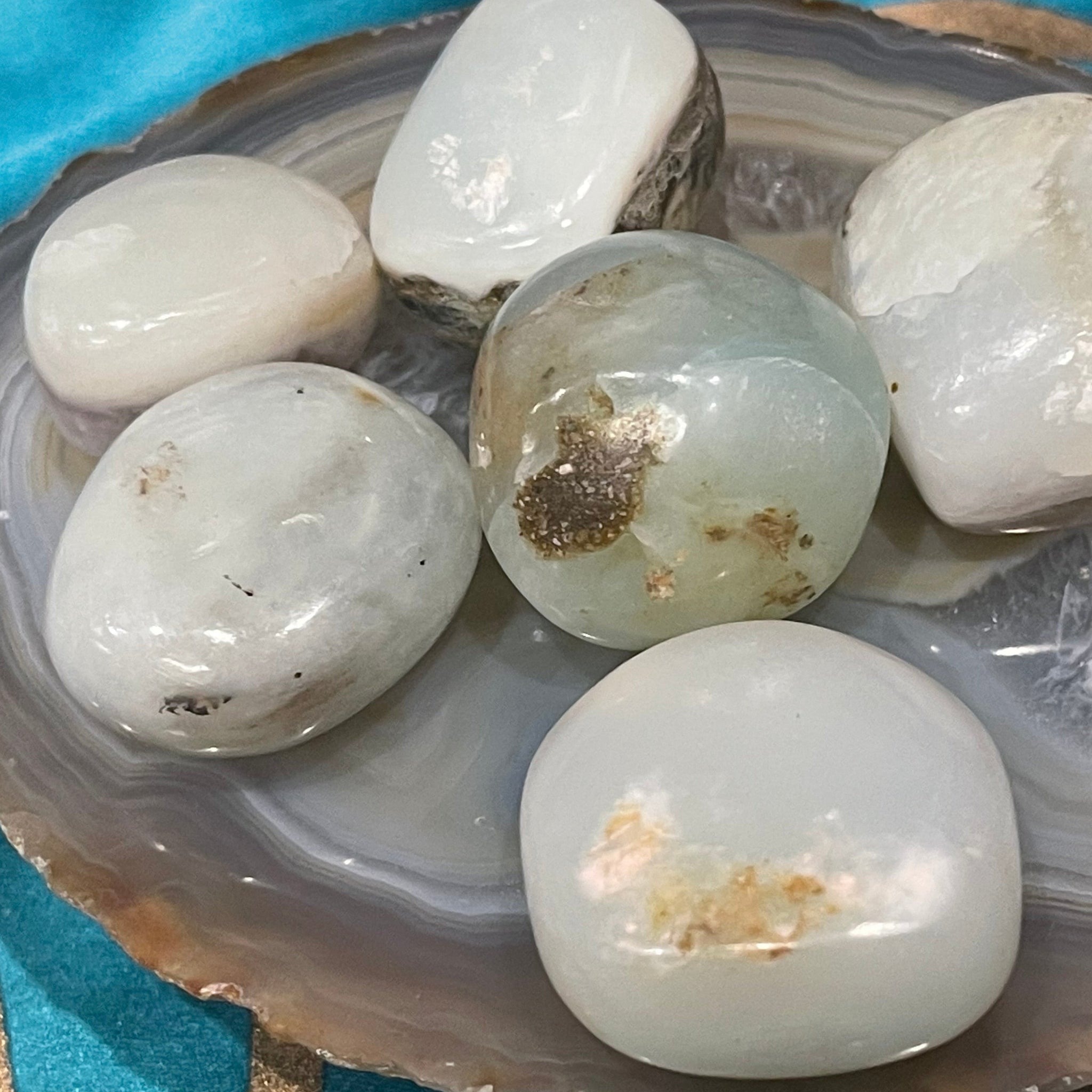 Peruvian Opal Tumbled Pocket Stone