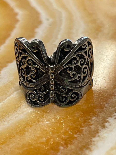 Pewter Butterfly Ring