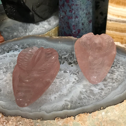 Rose Quartz Labia Carving