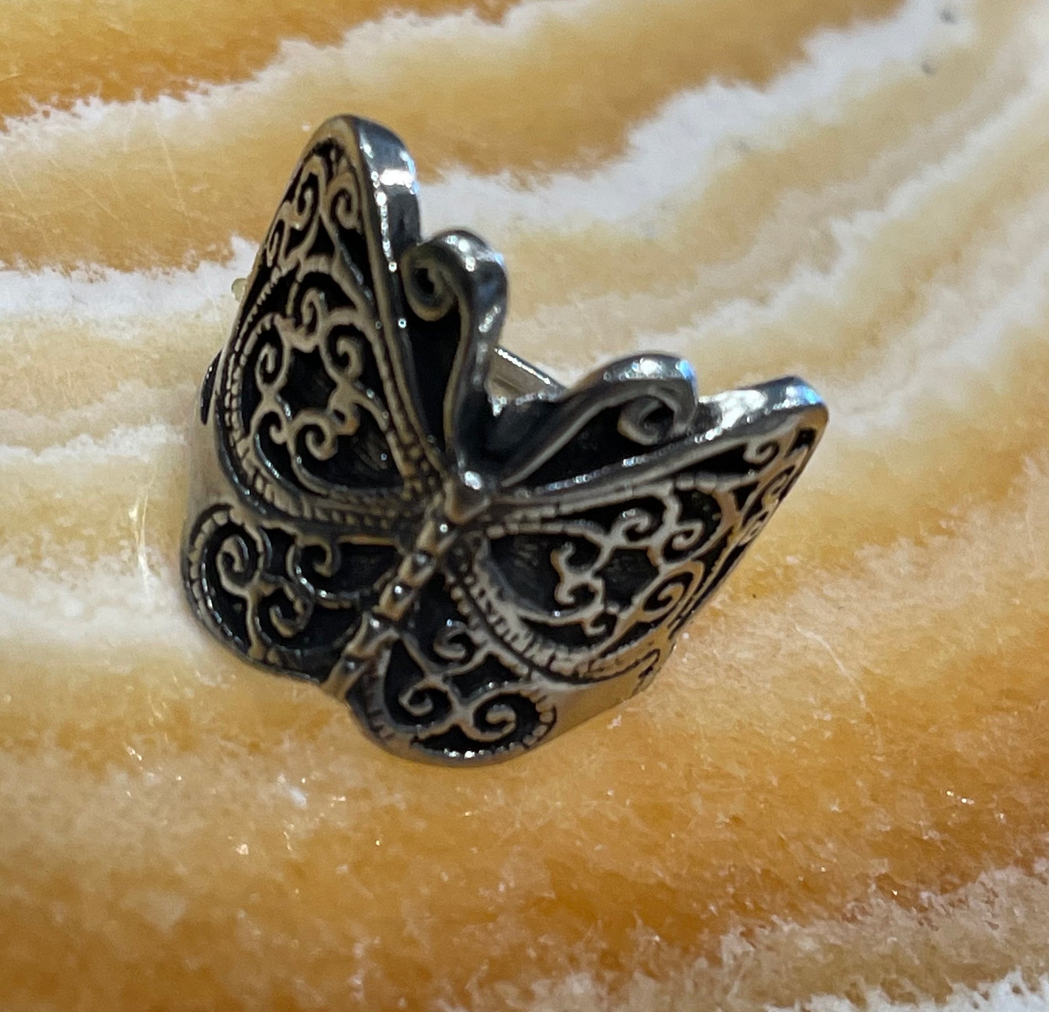 Pewter Butterfly Ring