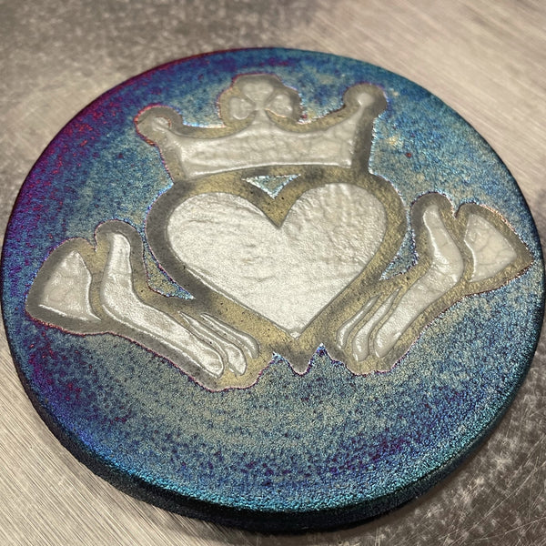 Raku Silhouette Incense Plate/ Coaster