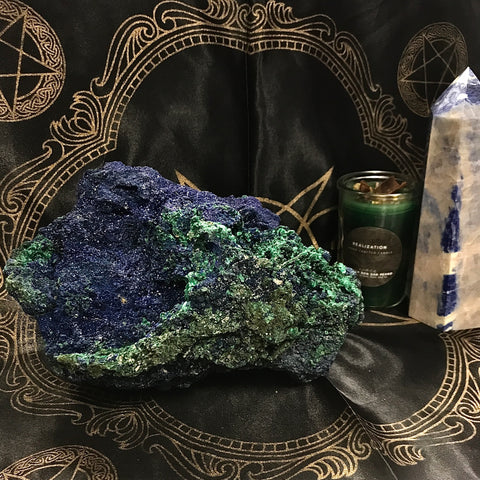 Malachite and Azurite Large Freeform 6” by 9”