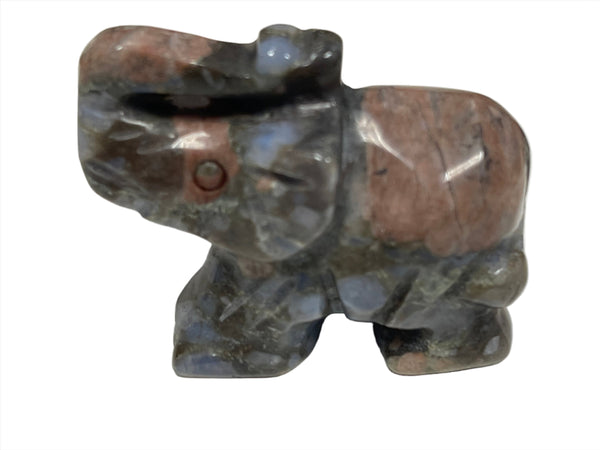 Carved Gemstone Elephants | Assorted | Small