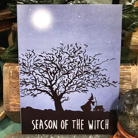Season of the Witch Blank Card by Ingrid Press