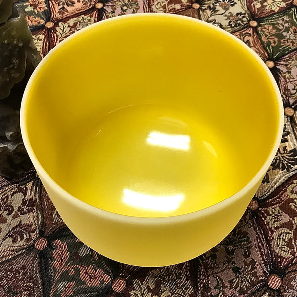 Crystal Singing Bowl Note E Solar Plexus Yellow 10”