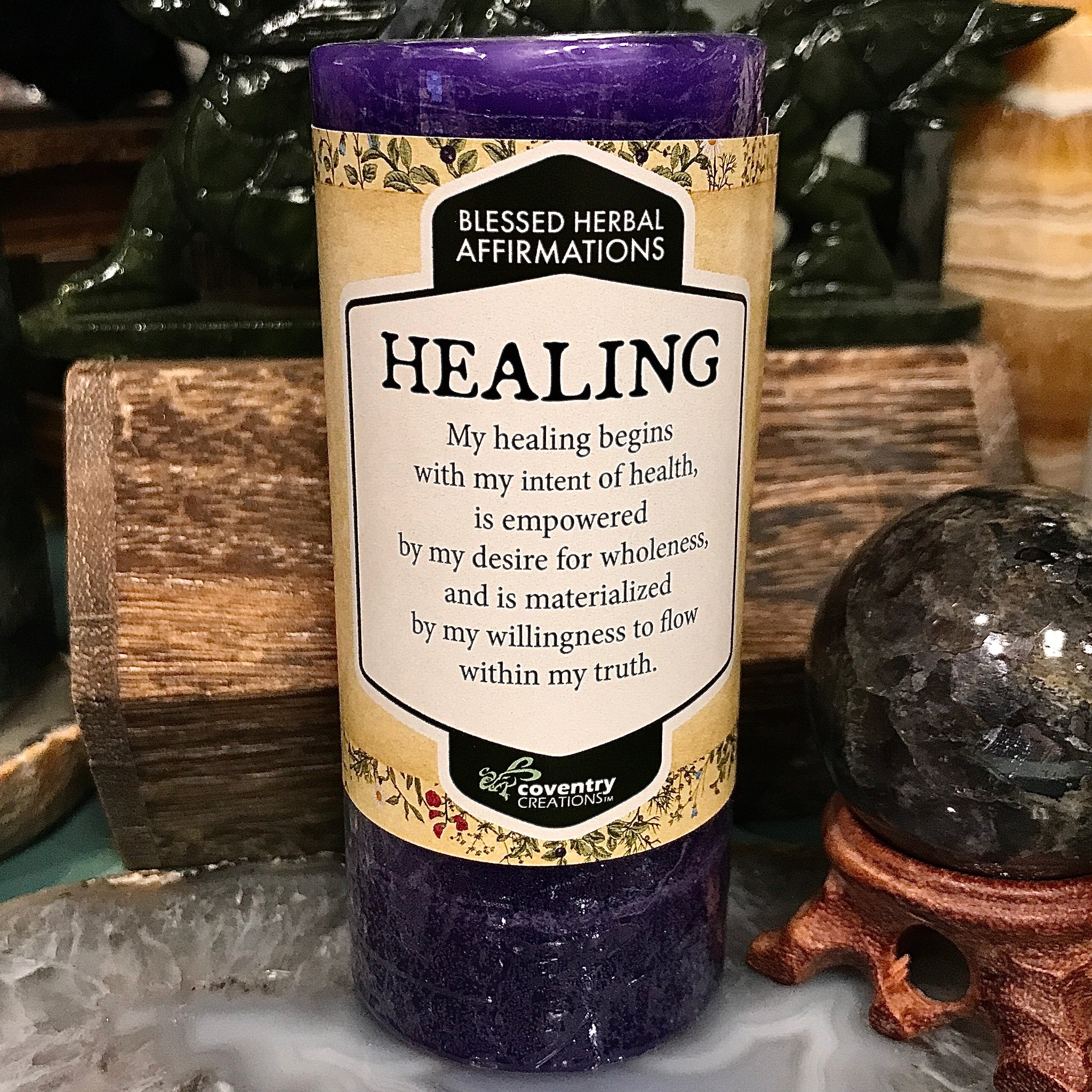 Blessed Herbal Candle - Healing