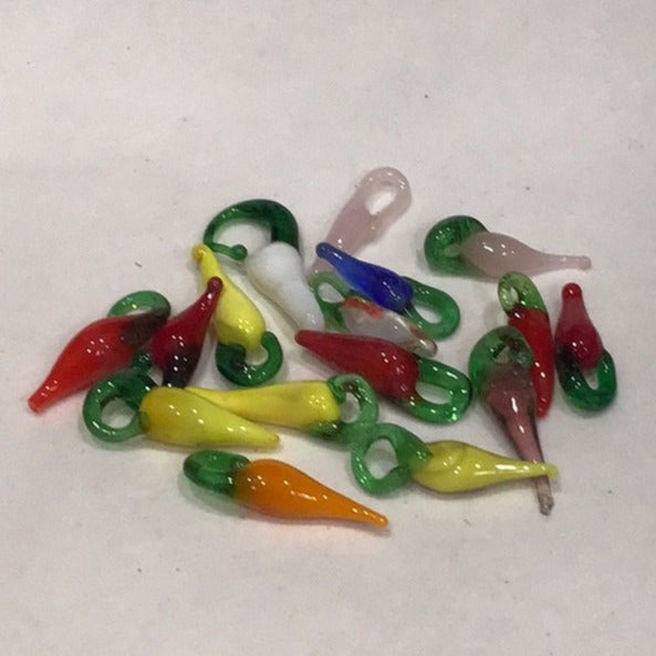 Chili Pepper Beads (Assorted Colors)