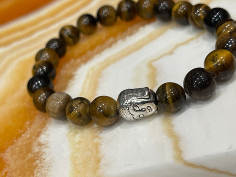 Gemstone Buddha Bracelet Assorted Gemstones