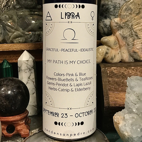 Libra Zodiac Pillar Zen Den Candle