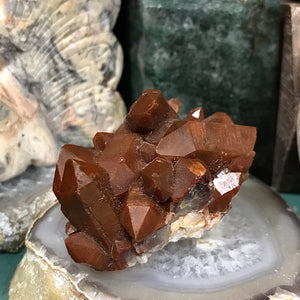 Hematoid Quartz Cluster