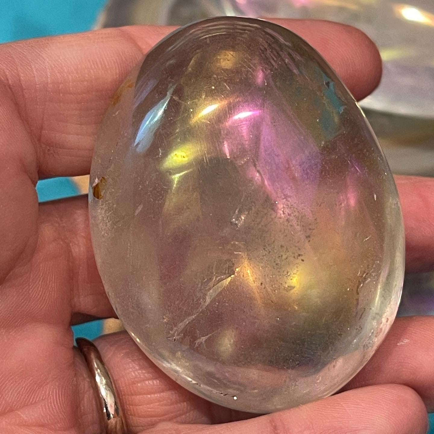 Angel Aura Palm Stone