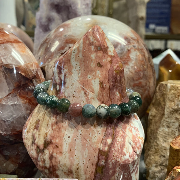 Fancy Jasper 8mm Stackable Bracelet