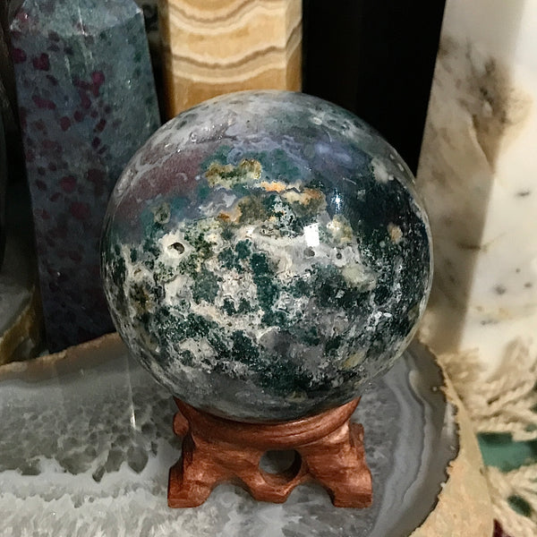 Dreamy Ocean Jasper Sphere