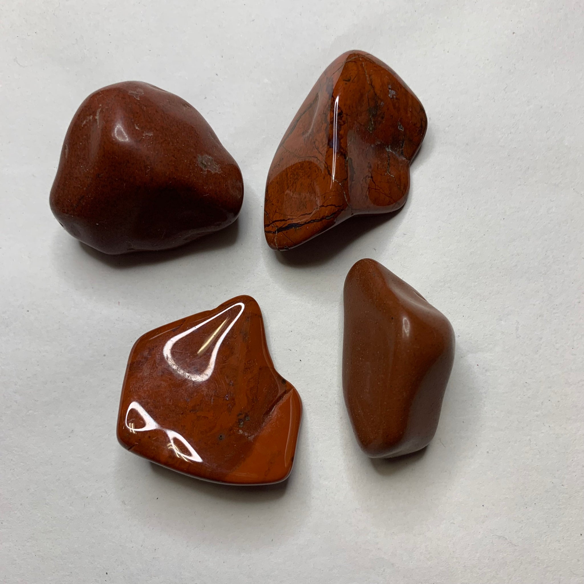 Freeform Tumbled Red Jasper Pocket Stone