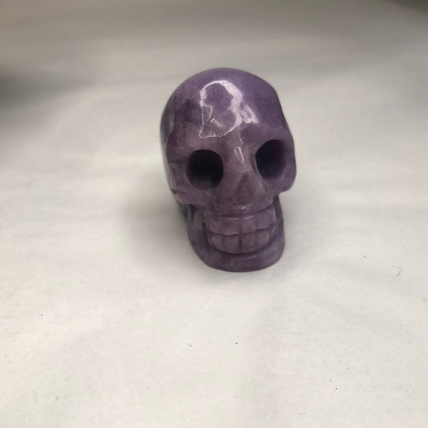 Lepidolite Skull Carving 2inch