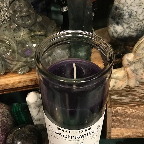 Sagittarius Zodiac Pillar Zen Den Candle