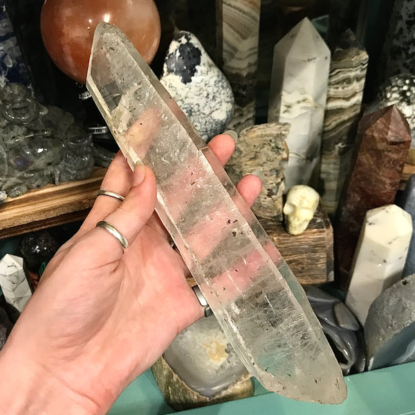 Lemurian Quartz Natural Wand 9.5 Inch