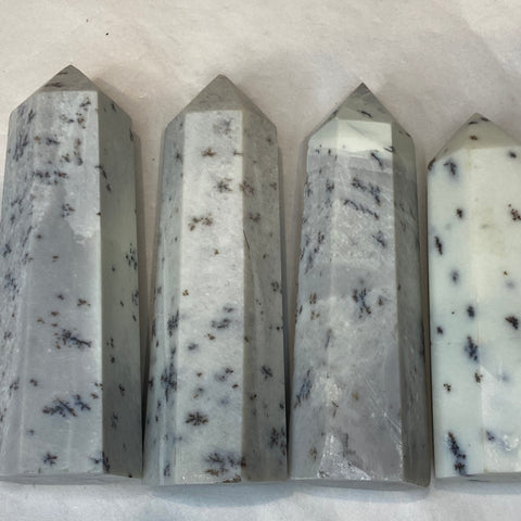 Dendritic Opal Obelisk Tower 2.5 to 3.5 inch