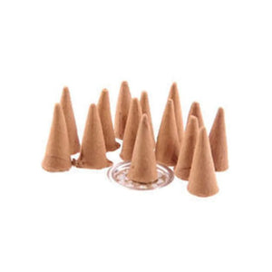 Cone Incense - Sandalwood, 6Pc Handmade by Zen Den