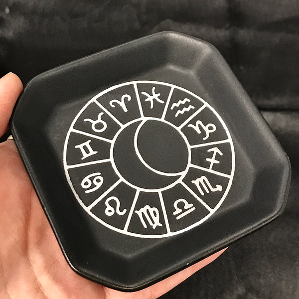 Zodiac Black Matte Square Plate 3 Inch