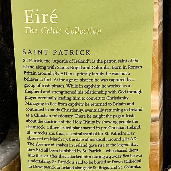 St. Patrick Pendant Silver Plated Pendant Necklace 
