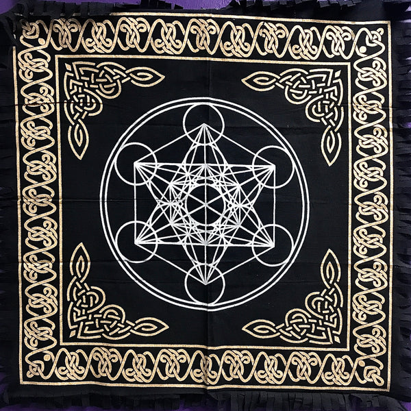 Silver and Gold 24” x 24” Tapestries (Assorted Patterns)