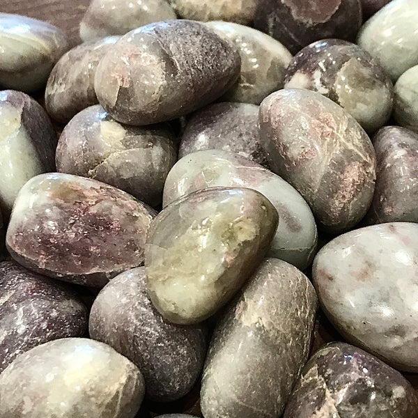 Pink Tourmaline in Quartz Pocket Stone