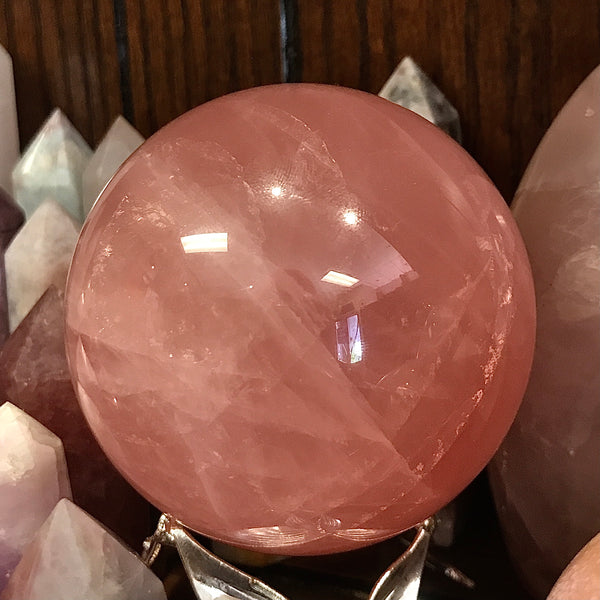 Rose Quartz Sphere From Madagascar