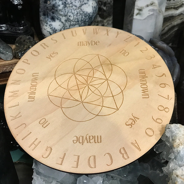 Seed of Life Wooden Pendulum Board