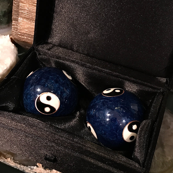 Meditation Balls in Brocade Box 2 x 4 inches, 40mm