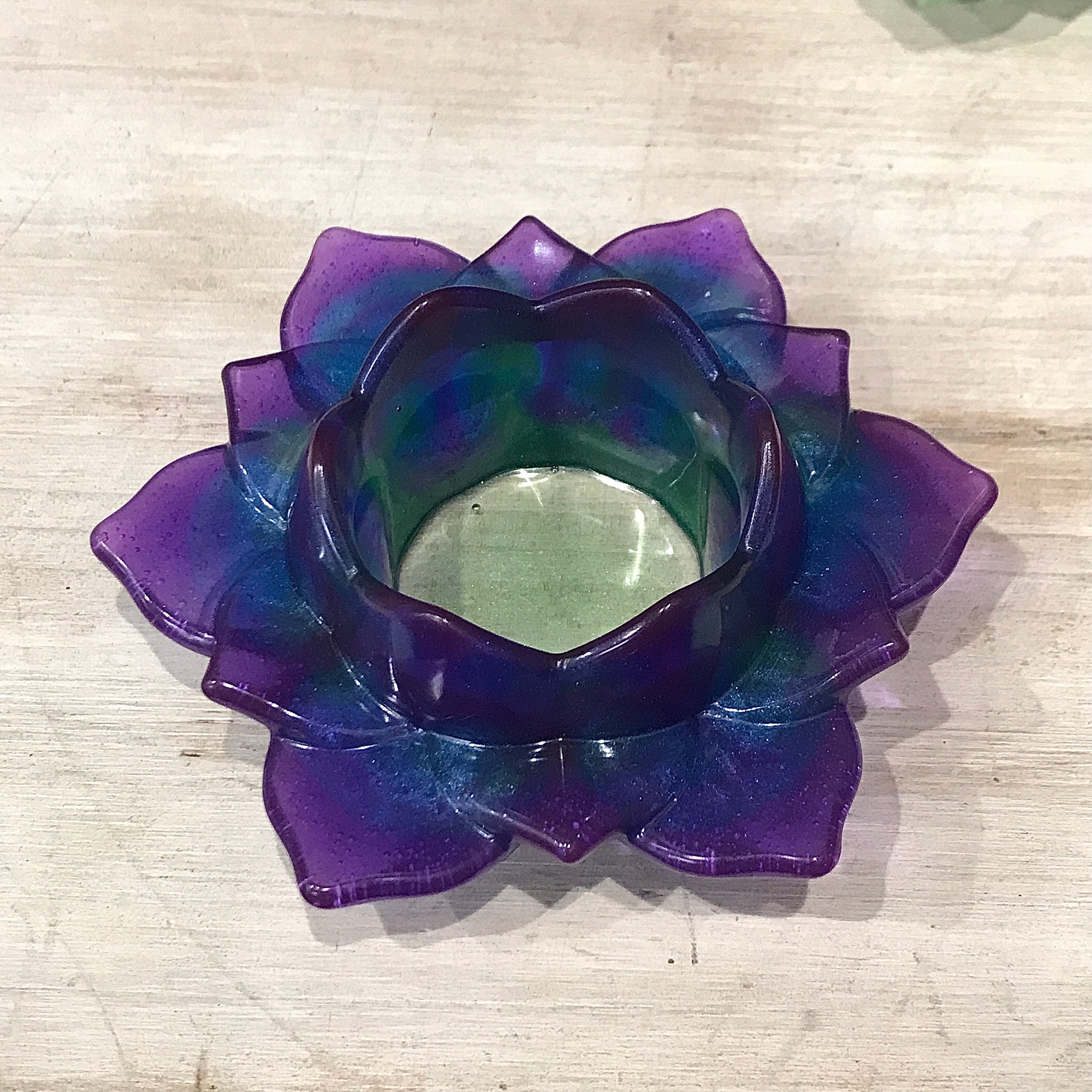 Lotus Resin Votive Candle Holder