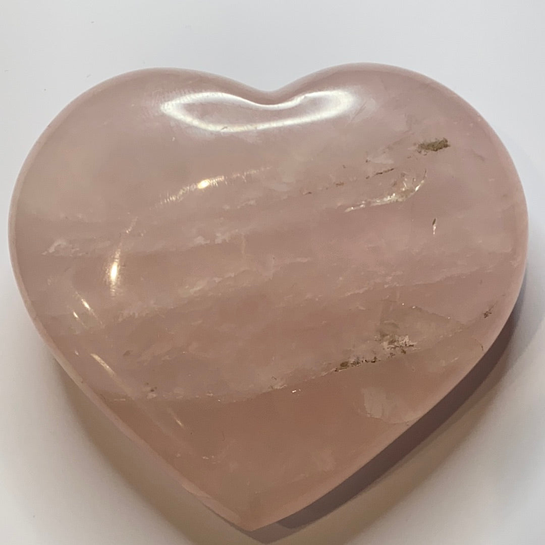 Rose Quartz 3in Heart