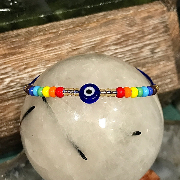 Evil Eye Adjustable Bracelet (7.77)