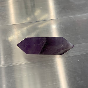 Chevron Amethyst Double Terminated Wand