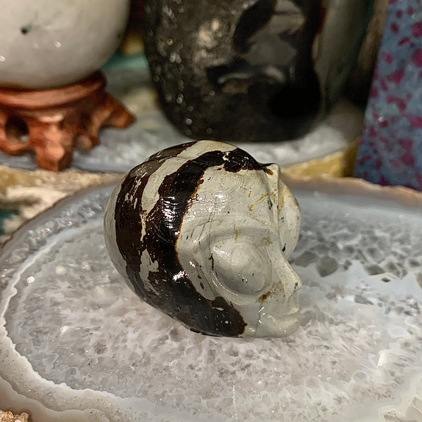 Picture Jasper Alien Head Carving