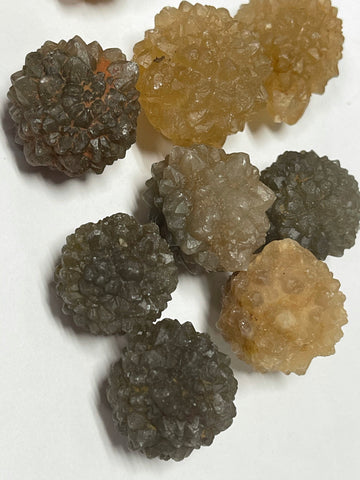 Honey Calcite Sphere Nodes