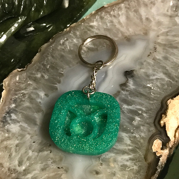 Resin Zodiac Keychain