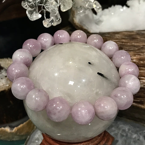 Kunzite Beaded Stackable Bracelet 10mm Round